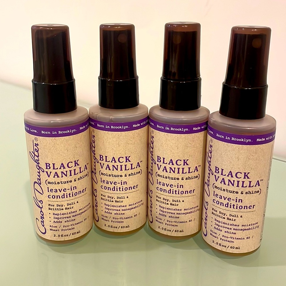 Carol’s Daughter Black Vanilla leave-in conditioner 2 oz Total 4 bottles